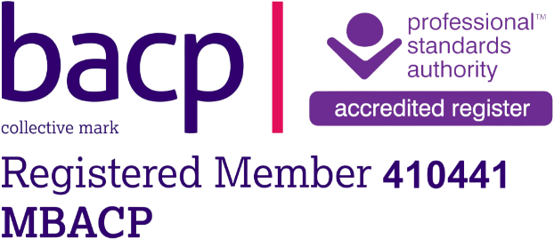 British Association for Counselling and Psychotherapy (BACP) logo, representing professional accreditation and standards.